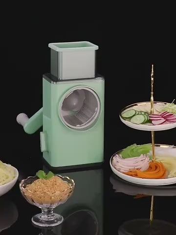 4 in 1 Multi-Function Vegetable Cutter & Slicer with Stainless Steel Blades – Manual Vegetable Chopper